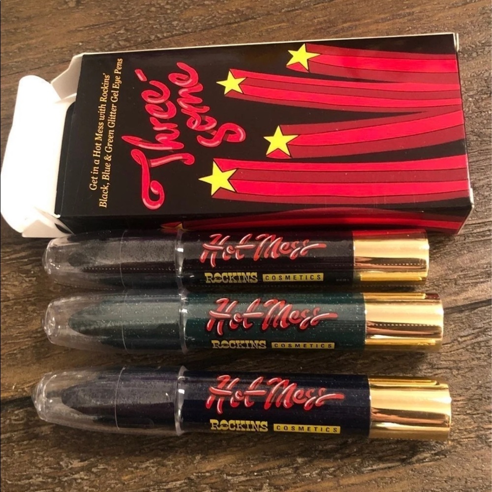 Rockins cosmetics glitter gel eye pens